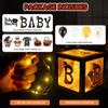 Baby First Halloween Decorations Balloons Boxes 4 Pcs Letter Blocks