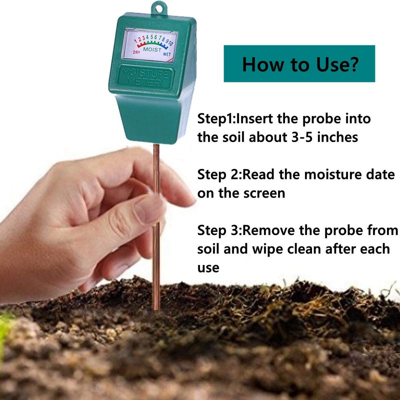Hathdia Soil Moisture Meter,Plant Hygrometer Moisture Sensor Plant Water Monitor