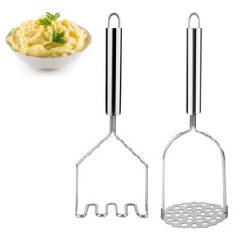 Potato Masher Stainless Steel Potato Masher Vegetable Masher Potato Masher Food Masher Utensils Hand Masher Dishwasher Safe Pack of 2