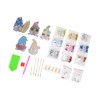 DIY Rhinestone Painting Keychains Cute Dwarfs Shape Stress Relief Improve