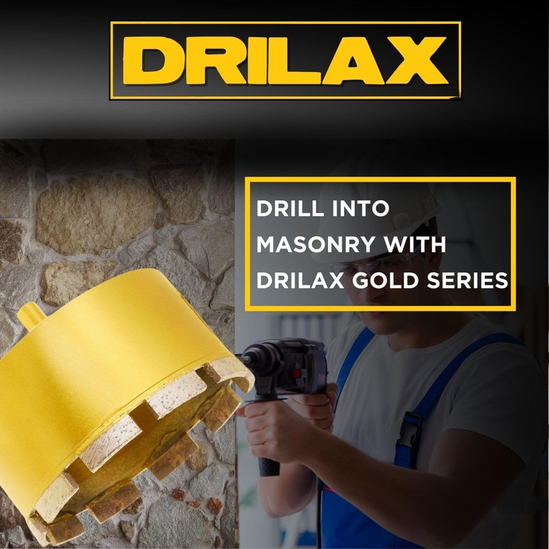 Drilax 3" Heavy Duty Masonry Diamond Hole Saw | Precision