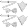 Marjoramy Set of 4 Men's Bow Ties with Pocket Square