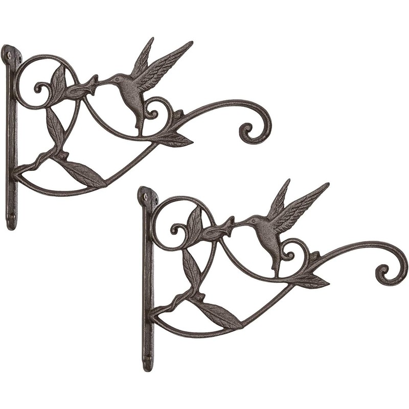 Mkono Hanging Plant Bracket Hook Iron Decorative Plant Hanger for