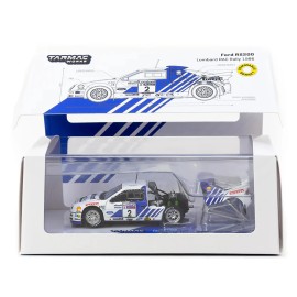 DCD Ford RS200 #2 Stig Blomqvist Bruno Berglund 1/64 Scale Diecast Model Car Lombard RAC Rally (1986) Hobby64+ Series Tarmac