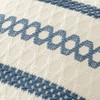 MIULEE Pack of 2 Boho Pillow Covers Blue 12x20 Inch
