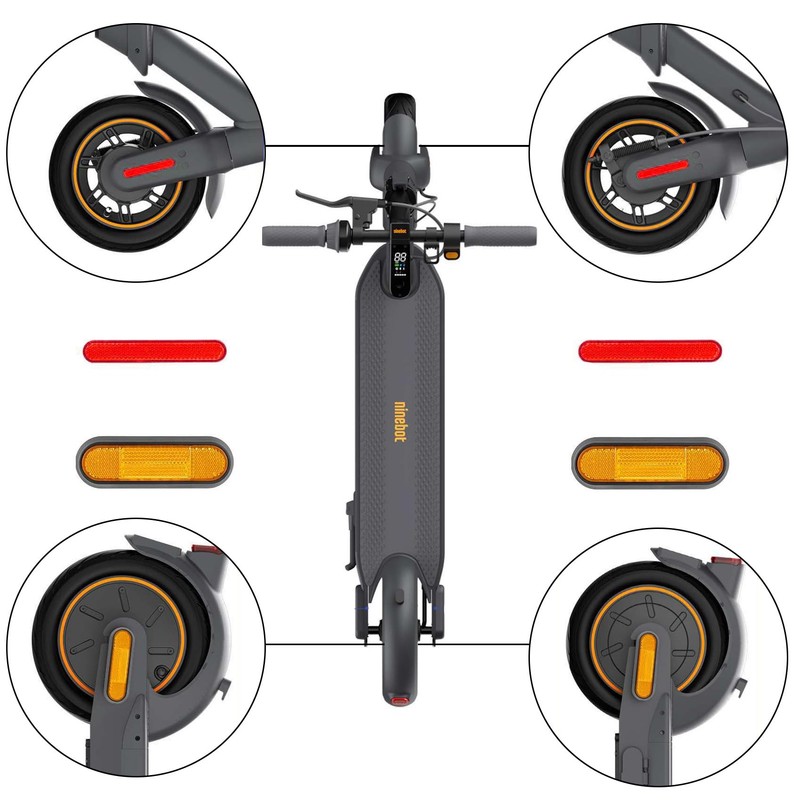 HAFRILY 4pcs E Scooter Side Cover Reflector for E Scooter,
