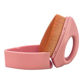 LAINLOY Car Tire Shine Brush, Soft Bristles Car Tire Wash Detailing Brush with Storage Case, Portable Car Cleaning Supplies, High-Density Auto Tire Applicator Brush (Pink)