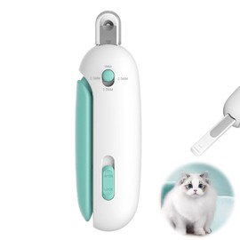 Cat Nail Clipper with Adjustable Aperture ，Clipping Debris Storage, Adjustable Sizes, Hidden Nail File, Round Hole Blade for Injury-Free Grooming Tool for Pets