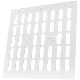 Vent Systems 300 x 300 mm / 12" x 12" Inch Vent Cover - White Adjustable Metal Grill Cover - Air Supply Ventilation - Metal Grate - Vent Covers/Grilles for Heating/Cooling, Home, Kitchen, Bathroom