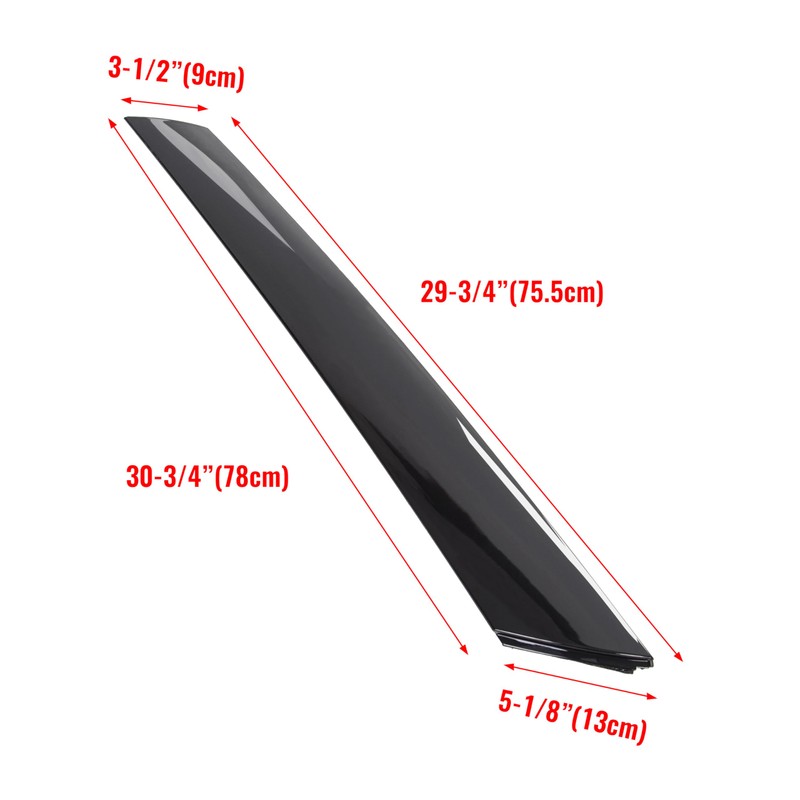 7BLACKSMITHS Exterior Molding Windshield Pillar Trim Compatible with 2010-2013 Kia