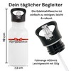 Personalisierte Trinkflasche Kinder Edelstahl [ 400ml ] - Robuste Trinkflasche