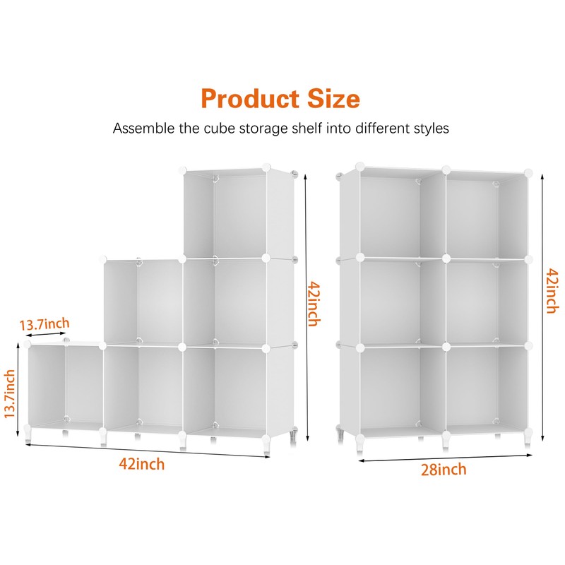 Stackable Closet Organizers and Storage 6 Cube Storage Organizer Closet