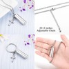 abooxiu Cylinder Cremation Jewelry for Ashes Memorial Urn Necklace for