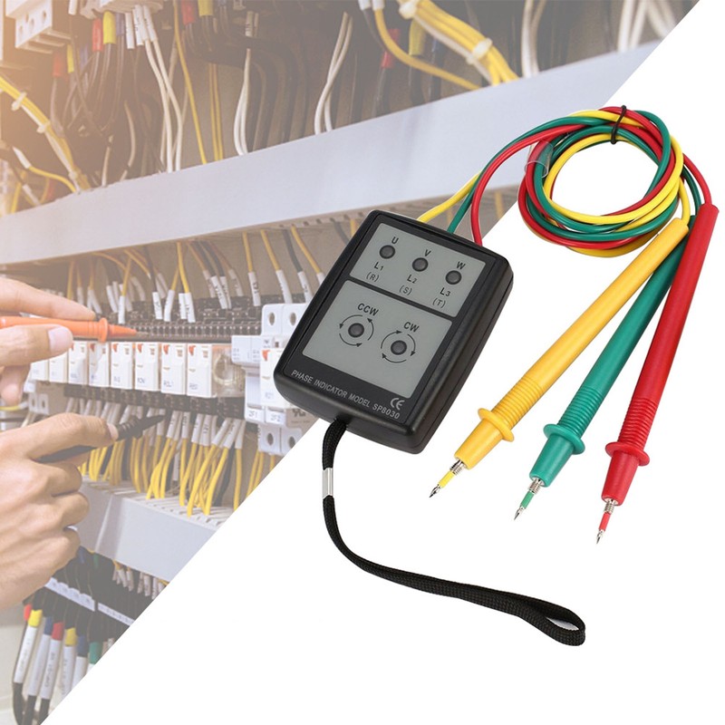 Phase Rotation Meter 5 LED Indicator No Battery Design 3