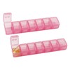 2 PCS Small Weekly Pill Organizer 7 Days,Pocket Daily Pill