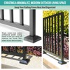 AJOVW 8Pcs 1.5" (1.5" Post/4" Base) Aluminum Post Base Cover,