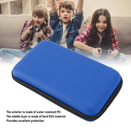 Portable Hard Carrying Case for New 3DS XL, New 3DS LL, New 2DS XL, 3DS Gamepad, Protective Hard Case with 8 Game Slots Inside, Travel Bag for 3DS XL 3DS LL Consoles (Blue)