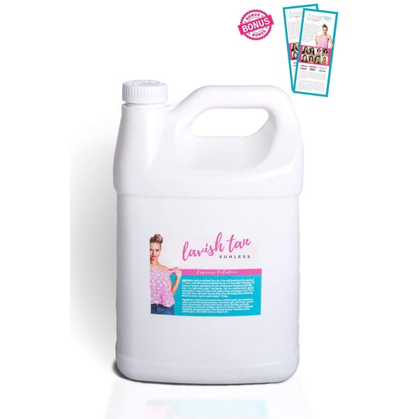 Best Organic Airbrush Spray Tan Solution - (128oz)