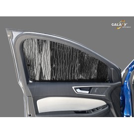GalaxyAutoShield Custom Fit Front Side Window Sunshades (2pcs) for 2015 2016 2017 2018 2019 2020 2021 2022 2023 2024 Ford Edge SUV, UV Reflector Privacy Insulated Protection (Made in USA)
