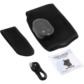 Foot And Ankle Massager Wireless Heated Wrap, 6 Temperature Settings Vibrating Foot And Ankle Massager With Heat For Women Dad Mom Elderly Home Post‑Workout Fatigue Discomfort