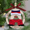 Jingle Bell Christmas Tree Ornaments, Wooden, Unique Stocking Stuffer Gift