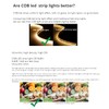 10ft COB LED Light Strip Kit Width 8mm 1440leds Warm