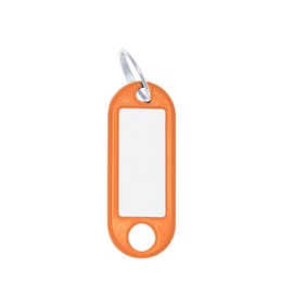 WEDO 262811806 Key Ring for Labelling, Orange, Pack of 100, with Ring