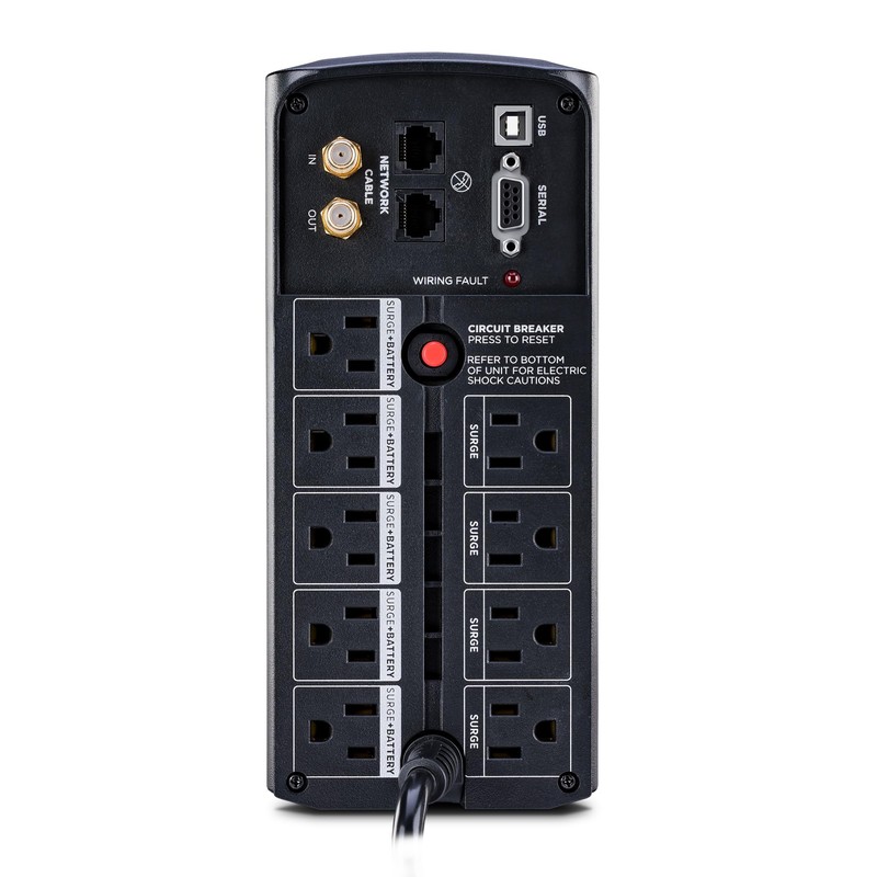 CyberPower CP850AVRLCD Intelligent LCD UPS Battery Backup and Surge Protector,