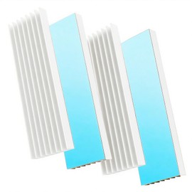 4個アルミニウム脱熱器, 導熱接着シート付き熱暴走対策 冷却ラジエーターフィンCPU ICチップ 回路基板に適用
