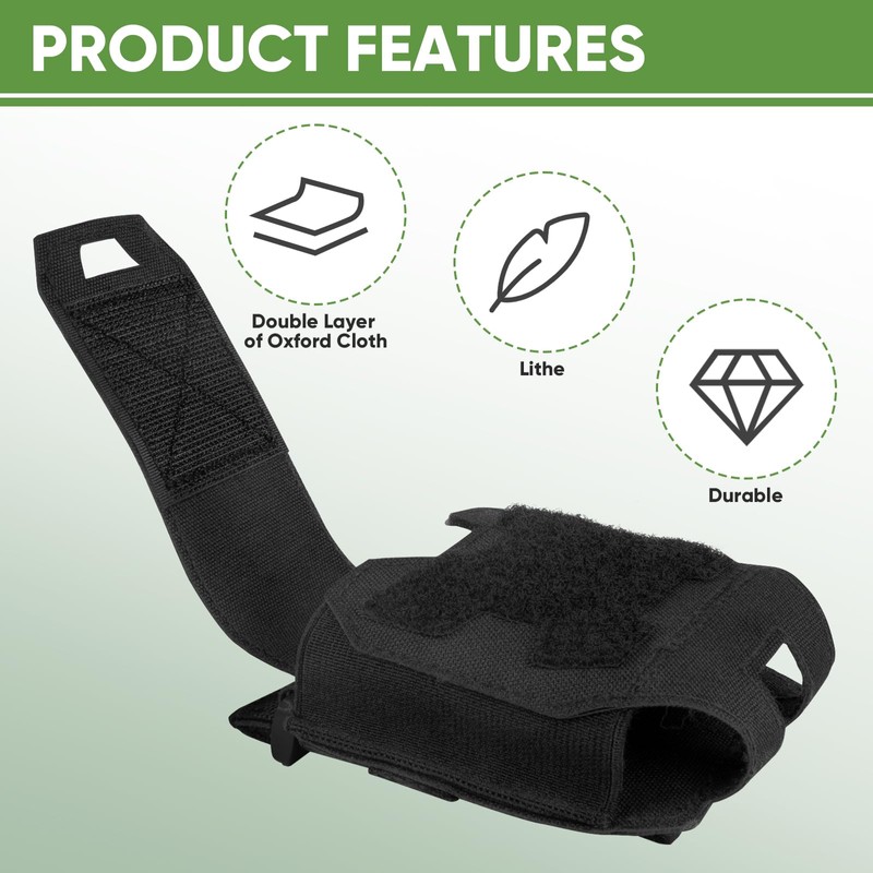 NEXT STATION Handcuff Holster，MOLLE Handcuff Case fits Multiple Cuffs,Hand Cuff