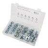 80Pcs T Nuts Carbon Steel Galvanized Layer Rust Resistant Sturdy