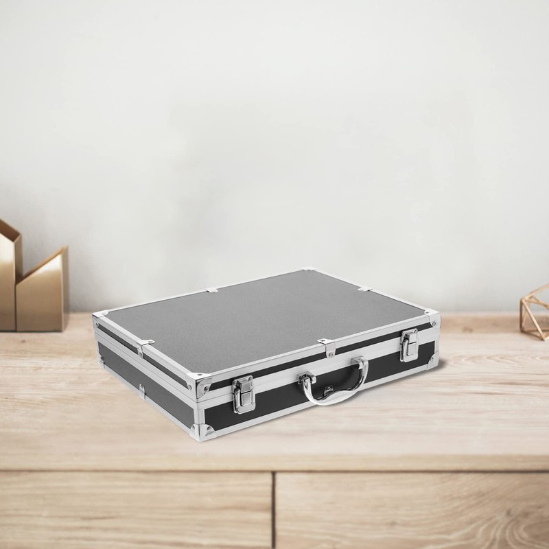 SUPVOX Aluminum Hard Case Briefcase Box Lockable Flight Case Portable