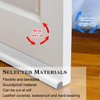 2 x 96 cm white draught excluder for doors, draught
