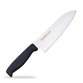 藤寅工業 藤次郎作 Tojiro Color モリブデンバナジウム鋼 三徳庖丁 170mm ブラック F-262BK