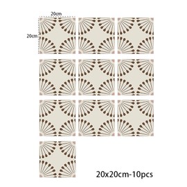 CIAODEKO Flower Tiles Tile Stickers Matte Texture Home Sticker Vintage Waterproof Removable Wall Picture DIY Bathroom Kitchen Decoration