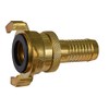 Agora-Tec Brass Quick Coupling with 3/4 Inch (19 mm) Hose