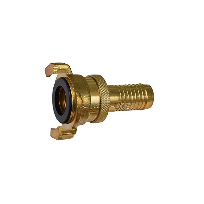 Agora-Tec Brass Quick Coupling with 3/4 Inch (19 mm) Hose
