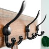 Dseap Coat Rack Wall Mounted - 5 Tri Hooks, Heavy