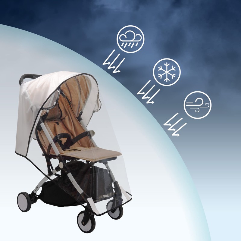 bemece Universal Rain Cover for Pushchairs, Buggies, Rain Cover, Good