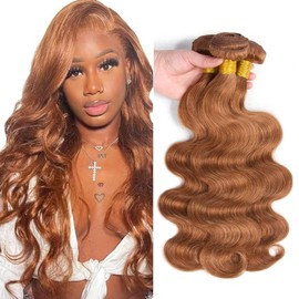 20 20 20 Inch TARPION Color #30 Bundle Light Brown Body Wave Human Hair Bundles Color #30 Body Wave Bundles Human Hair Light Brown Bundle