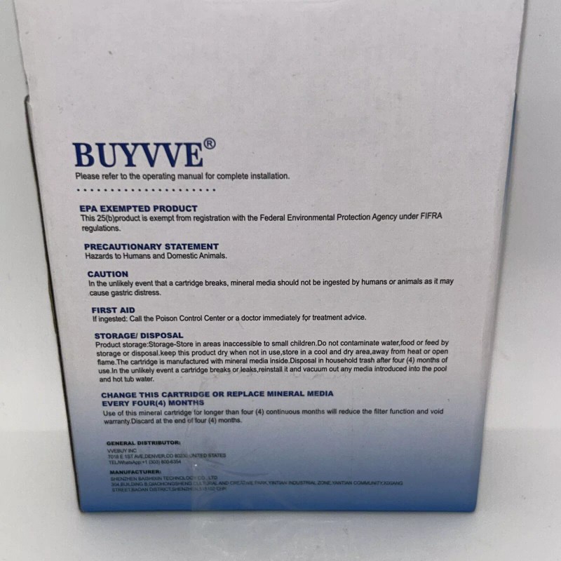 vvebuy (3) Blue Hot Tub Mineral Ion Cartridge Pool for