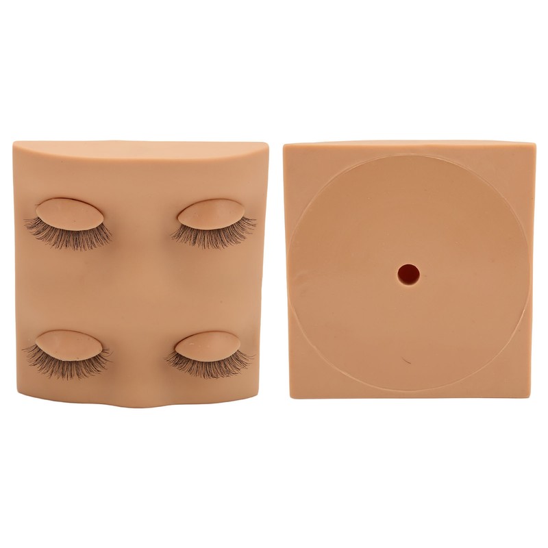 Lash Mannequin Head 2 Pairs Removable Replacement Eyes 3D Simulation