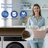 COOLBEBE Washer Dryer Countertop, Solid Wood Washer Dryer Topper with