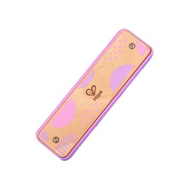 Hape E8918 Harmonica, Pink, 1.7 x 5.7 x 1.0 inches (4.4 x 14.5 x 2.6 cm), Wooden Musical Instrument Toy for 3 Years and Up