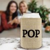 Father's Day Gift for Pop Burlap Pattern 2 Pack Can