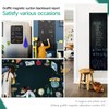 Wall Magnetic Blackboard Contact Paper, 23.58" x 15.72", Self-Adhesive Blackboard