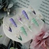 Tesytto 3D Design Flora Press On Nails - 10pcs Handmade