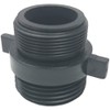 Merriway BH07178 Black Tap (Faucet) Connector 24mm Screw On Hose