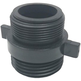 Merriway BH07178 Black Tap (Faucet) Connector 24mm Screw On Hose Adaptor