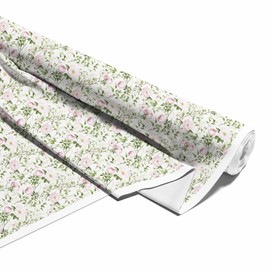 HEKO PANELS Softshell Fabric Sold by the Metre Outdoor Fabric Waterproof with Fleece Fabric for Sewing Sewing Fabrics Windproof for Jacket Hiking Sports Jumpsuit Flowers 2 Metres 145 x 200 cm